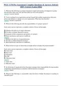 WGU C176 Pre-Assessment Complete Questions & Answers &lpar;Solved&rpar;  100&percnt; Correct &lpar;Latest 2024&rpar;