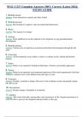 WGU C217 Complete Answers 100&percnt; Correct &lpar;Latest 2024&rpar;  STUDY GUIDE