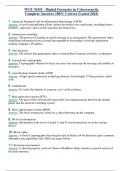 WGU D431 - Digital Forensics in Cybersecurity Complete Answers 100&percnt; Correct &lpar;Latest 2024&rpar;