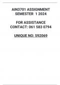 AIN3701 Assignment 1 Semester 1 2024