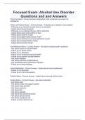 Focused Exam&colon; Alcohol Use Disorder Questions and and Answers