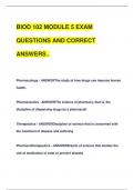 BIOD 102 MODULE 5 EXAM  QUESTIONS AND CORRECT  ANSWERS &period;