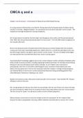 CMCA q and a Study Guide Exam&period;