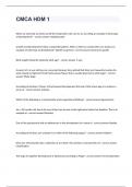 CMCA HDM 1 Exam Solution&period;
