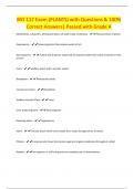 BIO 112 Exam (PLANTS) with Questions & 100% Correct Answers| Passed with Grade A