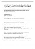 Ati RN Vati Comprehensive Predictor Form A practice exam questions and answers 2024