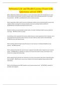 Nebraska Life and Health License Exam with Questions solved 100&percnt;