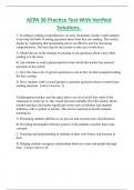 AEPA 36 Practice Test With Verified  Solutions&period;