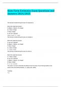 State Farm Estimates Exam Questions and Answers 2024&sol;2025
