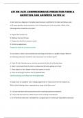 ATI RN VATI COMPREHENSIVE PREDICTOR FORM A QUESTION AND ANSWERS RATED A&plus; 