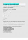 Emergency Medical Dispatch Questions and answers latest update 