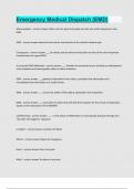 Emergency Medical Dispatch &lpar;EMD&rpar; Questions and answers latest update 