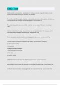EMD Test Questions and answers latest update 
