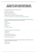 MN 568 UNIT FINAL EXAM QUESTIONS AND ANSWERS &vert; LATEST UPDATE 2024 GRADED A&plus; 