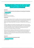 RN Pathophysiology ATI Exam New Latest Version  with All Questions from Actual Past Exam&comma; 100&percnt;  Correct Answers and Rationale
