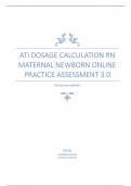ATI - Dosage Calculation RN Maternal Newborn Online Practice Assessment 3&period;0