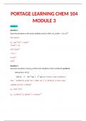PORTAGE LEARNING CHEM 104 MODULE 3 