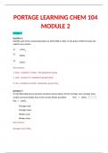 PORTAGE LEARNING CHEM 104 MODULE 2 