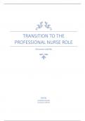 Transition to the Professional Nurse Role question and answer graded A+ 2024
