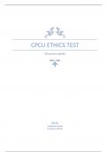 CPCU Ethics test graded A+