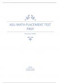 ASU Math Placement Test Prep