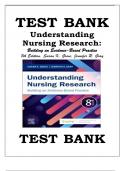 Test Bank Understanding Nursing Research: Building an Evidence-Based Practice 8th Edition, Susan K. Grove, Jennifer R. Gray (All Chapters 1-14 | 2024 Update)