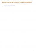 NR-435&colon; &vert; NR 435 RN COMMUNITY HEALTH NURSING CLASS 2 QUESTIONS WITH 100&percnt; CORRECT ANSWERS