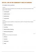 NR-435&colon; &vert; NR 435 RN COMMUNITY HEALTH NURSING MODULE 1 QUESTIONS WITH 100&percnt; CORRECT ANSWERS&vert; GRADED A&plus;