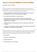  NR-435&colon; &vert; NR 435 RN COMMUNITY HEALTH NURSING EXAM ANSWERS&vert; GRADED A&plus;