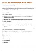  NR-435&colon; &vert; NR 435 RN COMMUNITY HEALTH NURSING QUESTIONS WITH ANSWERS&vert; GRADED A&plus;