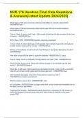 NUR 176 Hondros Final Cala Questions & Answers&lpar;Latest Update 2024&sol;2025&rpar;
