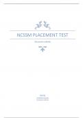 NCSSM placement test