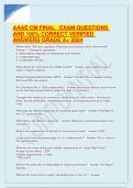AAAE CM FINAL EXAM QUESTIONS AND 100&percnt; CORRECT VERIFIED ANSWERS GRADE A&plus; 2024&period;pdf