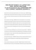 HESI RN EXIT EXAM V1-V7 &lpar;LATEST 2023-2024&rpar; &sol; RN EXIT HESI EXAM V1&comma;V2&comma;V3&comma;V4&comma;V5&comma;V6&comma;V7 &lpar;ALL QUESTIONS AND 100&percnt; CORRECT ANSWERS&rpar; GRADED A&plus;
