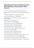 State Board Practice- Esthetician Test 2024 Questions and Answers 100&percnt; Correct