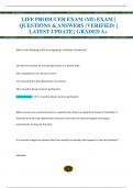 LIFE PRODUCER EXAM &lpar;MI&rpar; EXAM &vert;  QUESTIONS & ANSWERS &lpar;VERIFIED&rpar; &vert;  LATEST UPDATE &vert; GRADED A&plus;