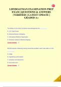 LIFEBOATMAN EXAMINATION PREP EXAM &vert; QUESTIONS & ANSWERS  &lpar;VERIFIED&rpar; &vert; LATEST UPDATE &vert;  GRADED A&plus;