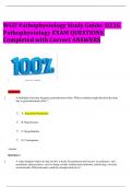 WGU Pathophysiology Study Guide: D236 Pathophysiology EXAM QUESTIONS Completed with Correct ANSWERS