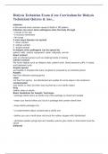 Dialysis Technician Exam (Core Curriculum for Dialysis Technician) Quizzes & Ans…