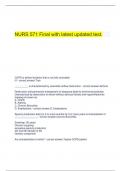   NURS 571 Final with latest updated test.
