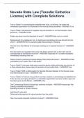 Nevada State Law &lpar;Transfer Esthetics License&rpar; with Complete Solutions