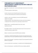 Fundamentals of Chemotherapy  Immunotherapy Administration with complete  solution&lpar;2023-2024&rpar; 