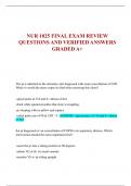 NUR 1025 FINAL EXAM REVIEW  QUESTIONS AND VERIFIED ANSWERS  GRADED A+