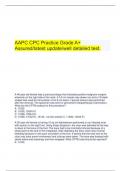   AAPC CPC Practice Grade A+ Assured/latest update/well detailed test.