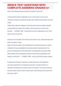WEBCE TEST QUESTIONS WITH COMPLETE ANSWERS GRADED A&plus;