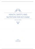Health, Safety, and Nutrition for DCF Exam
