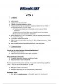 LPF Semester 1 Lecture Notes and Practice Questions