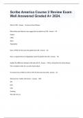 Scribe America Course 2 Review Exam Well Answered Graded A&plus; 2024&period;