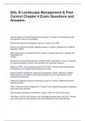 QAL B Landscape Management & Pest Control Chapter 4 Exam Questions and Answers&period;