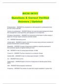 BICSI IN101 Questions & Correct Verified Answers | Updated